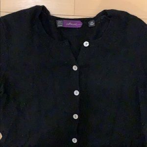 Saks Fifth Avenue black cashmere sweater